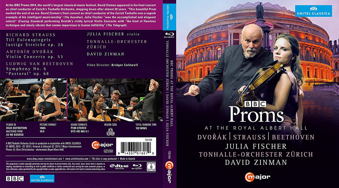 Proms At Royal Albert Hall [Julia Fischer; Tonhalle-Orchester Zürich,David Zinman] [C MAJOR ENTERTAINMENT: BLU RAY] [2015] [Blu-ray]