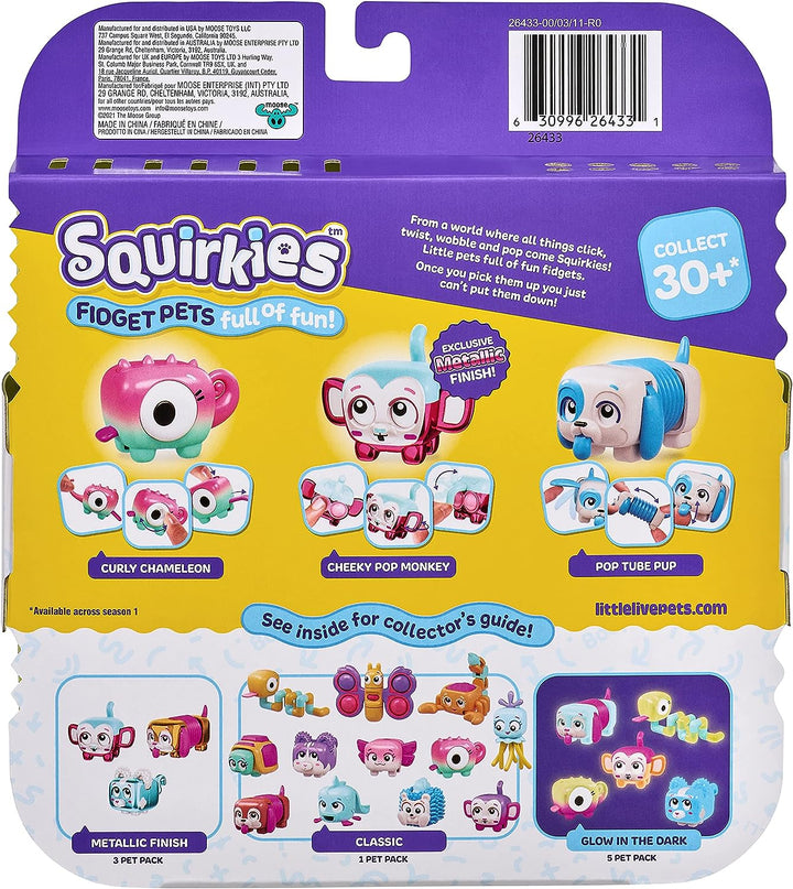 Little Live Pets - Squirkies | Interactive Fidget Toys, Fidget Feature, Click, Flick, Tangle, Pop, 30+ to collect, Multiple Fidget Points