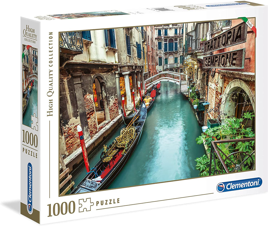 Clementoni Collection 39458 - Venice Canal Puzzle For Adults and Children - 1000 Pieces, Ages 10 Years Plus