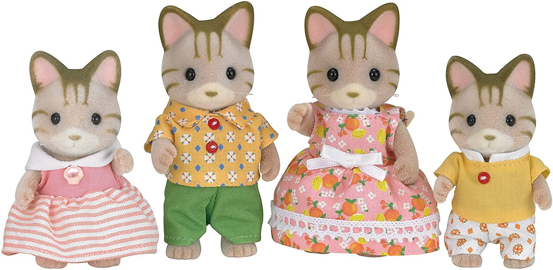 Sylvanian Families - Familia de gatos rayados