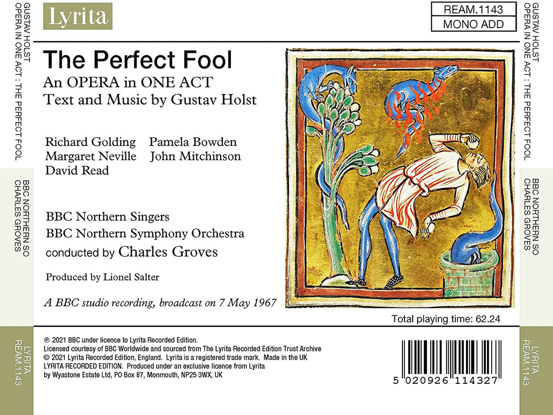 Holst: The Perfect Fool - Opera In One Act [Audio CD]