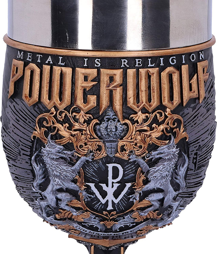 Nemesis Now Officially Licensed Powerwolf Metal is Religion Rock Band Goblet, Black