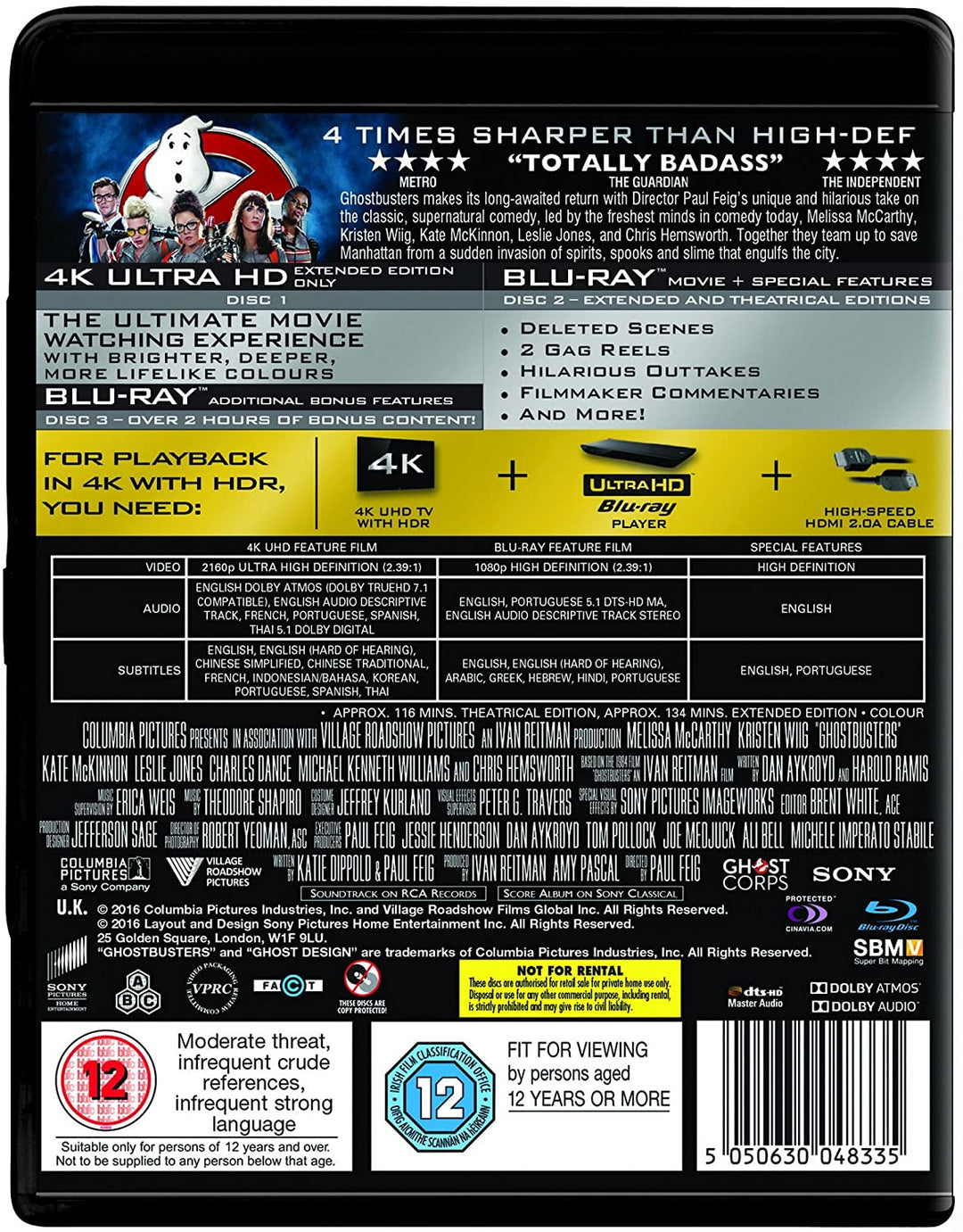 Ghostbusters 4K Ultra HD & [2016] [Region Free]