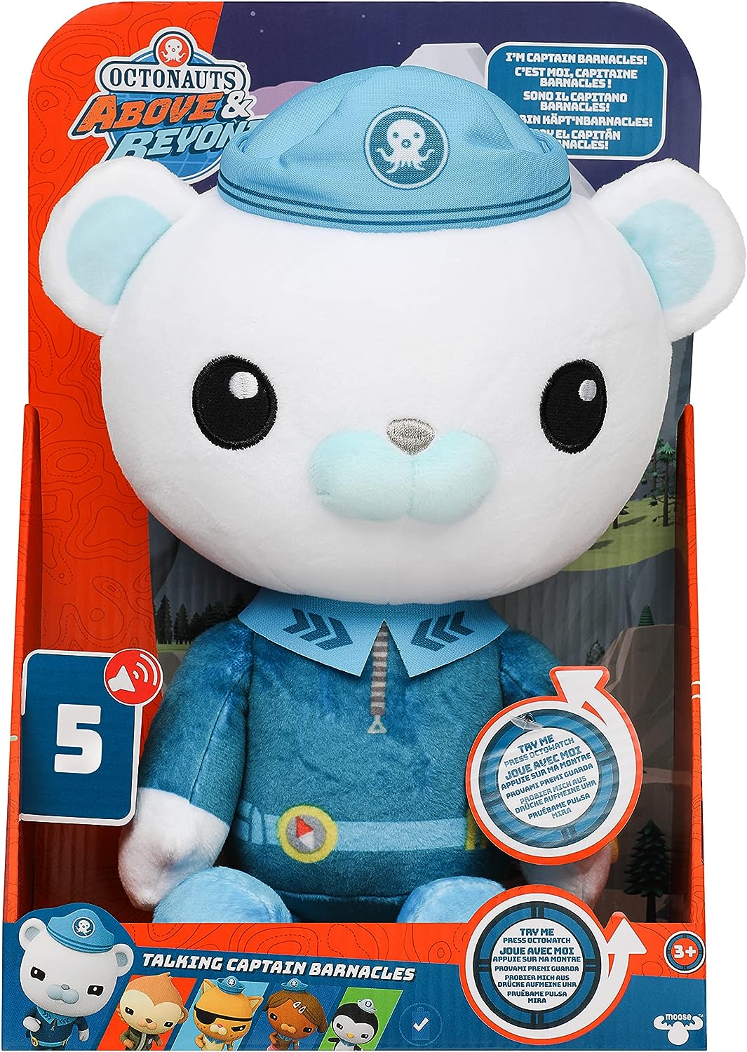 Octonauts Above & Beyond | Sound Effects Plush Captain Barnacles Toy | Over 5 Sounds And Phrases