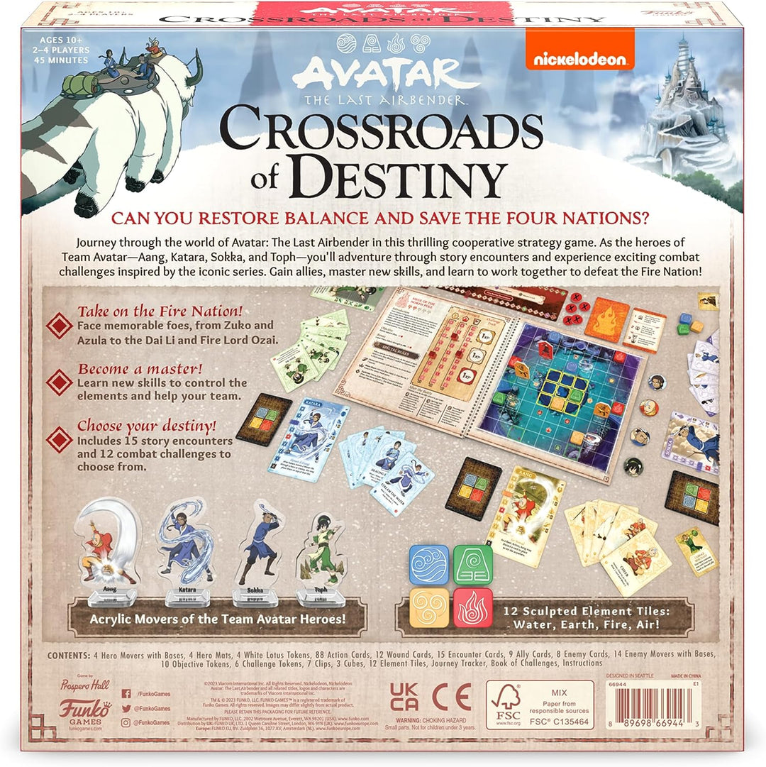 FUNKO GAMES Avatar The Last Airbender - Crossroads of Destinyn Board Game