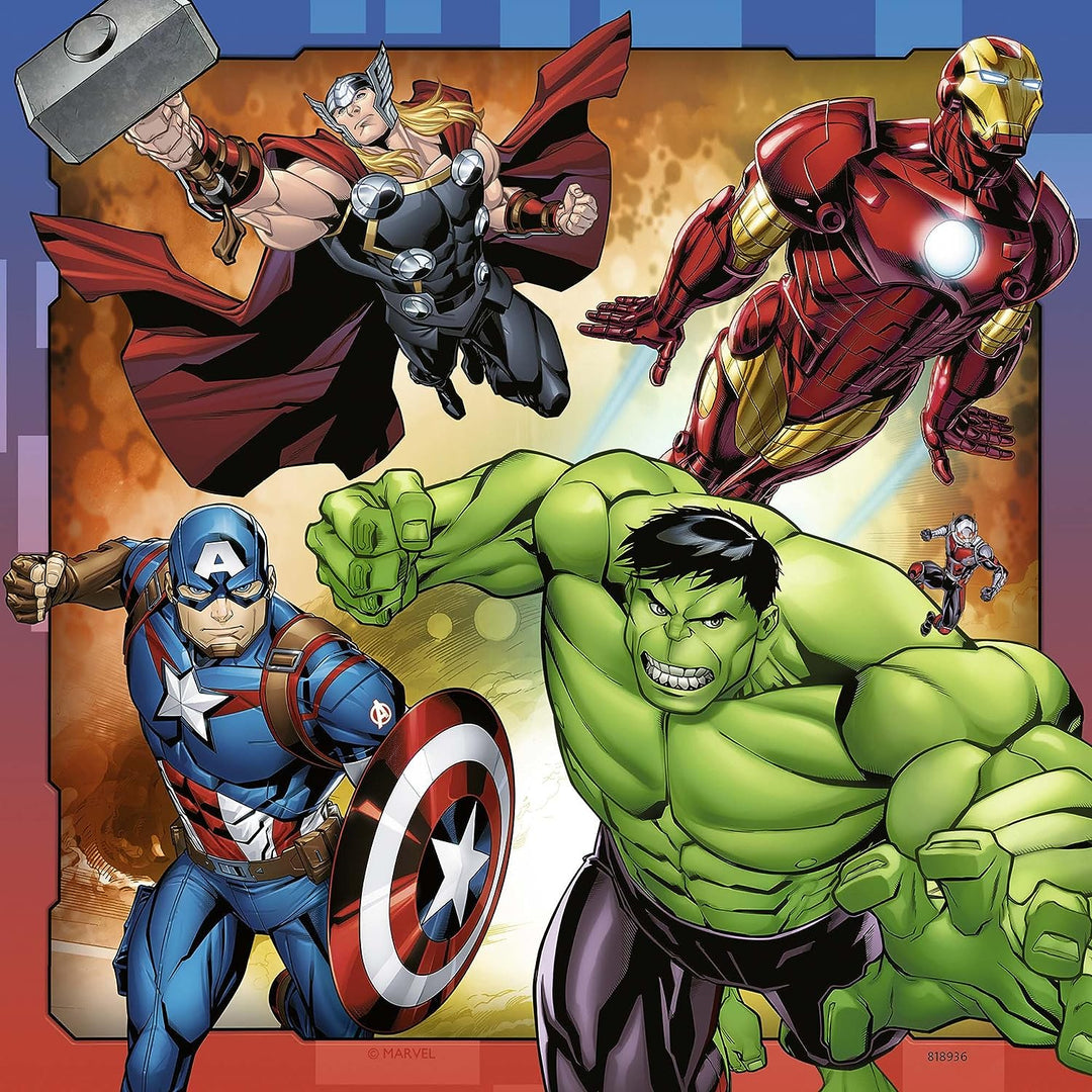 Ravensburger Marvel Avengers Assemble 3 x 49 Piece Jigsaw Puzzles for Kids Age 5 Years Up