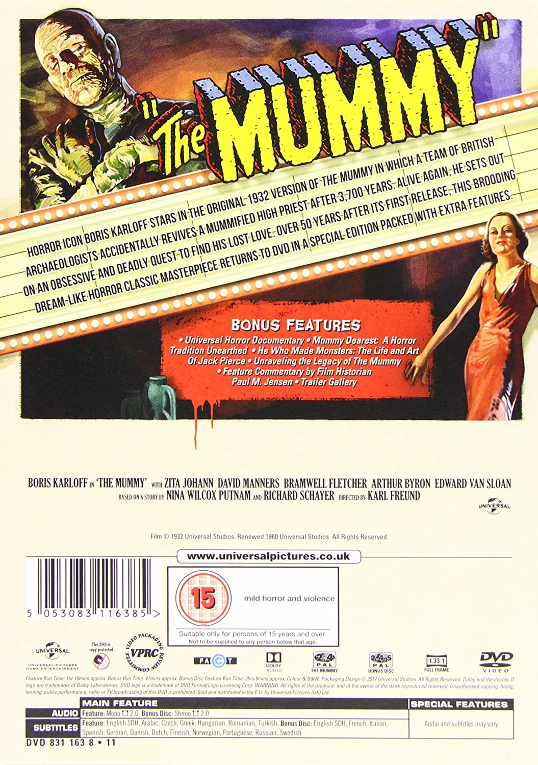 The Mummy (1932) + Bonus Disc [2017] [DVD]