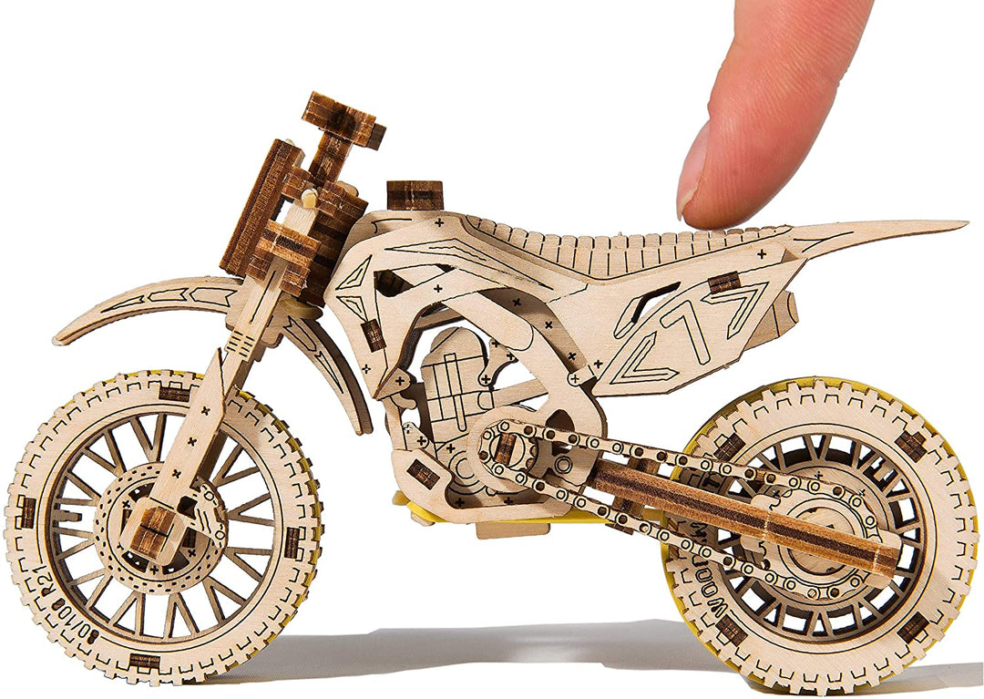 WoodenCity WR343 Wooden, Model, Motocycle, Wood