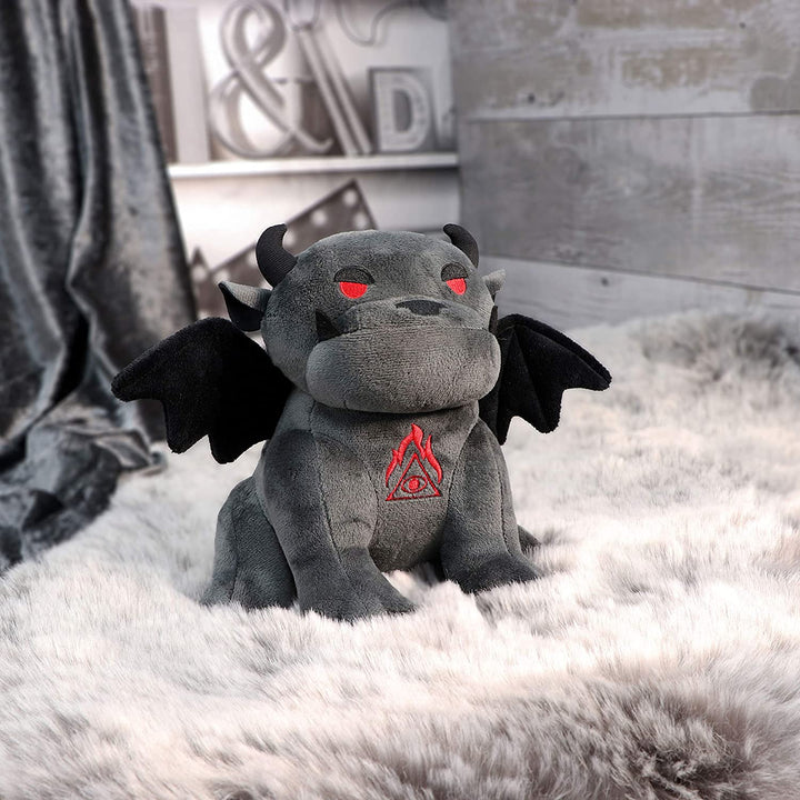 Nemesis Now Fluffy Fiends Gargoyle Cuddly Plush Toy 20cm, Black