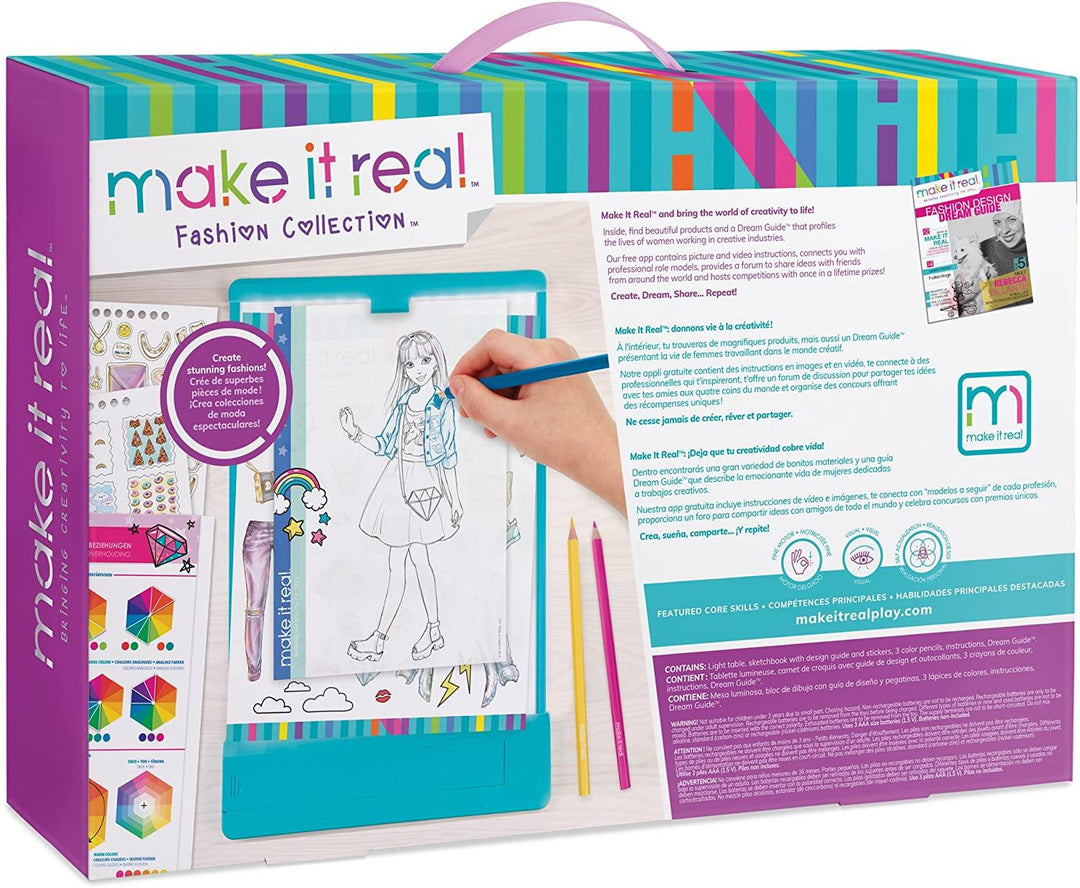 Make It Real Fashion Design Sketchbook Pastel Pop Inspirational Fashion Design - Yachew