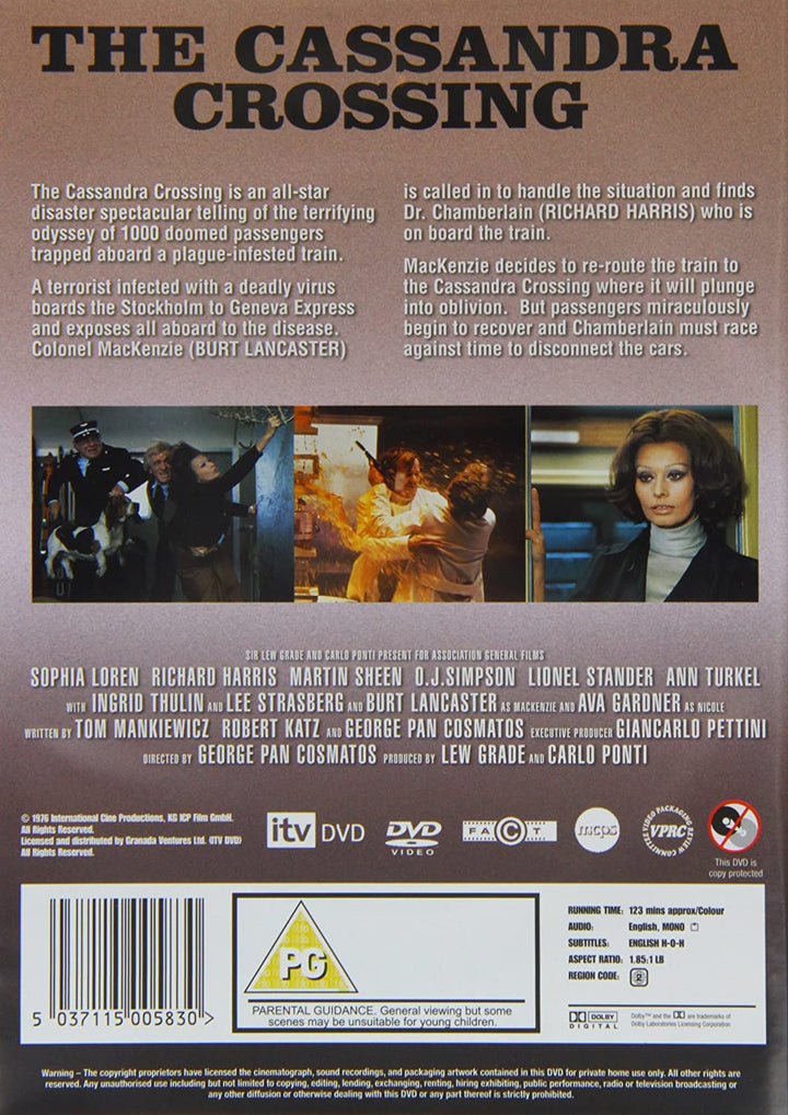 The Cassandra Crossing - Disaster [1977] [DVD]