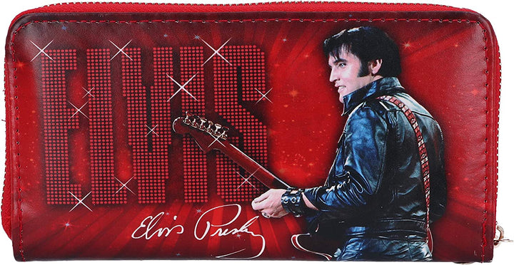 Nemesis Now Elvis 68 Performance Red Womens Purse, Polyurethane, 19cm