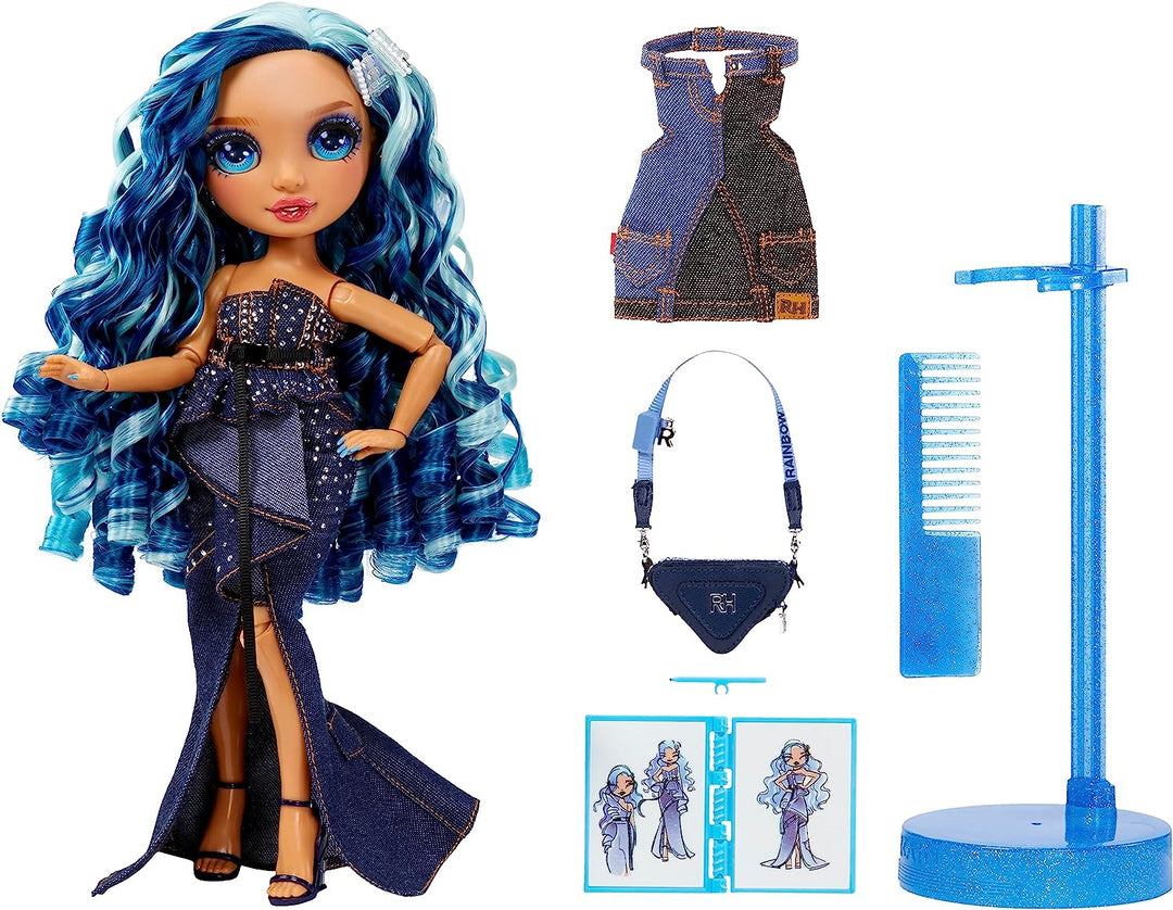 Rainbow High Fantastic Skyler Bradshaw Blue Doll Fashion Playset