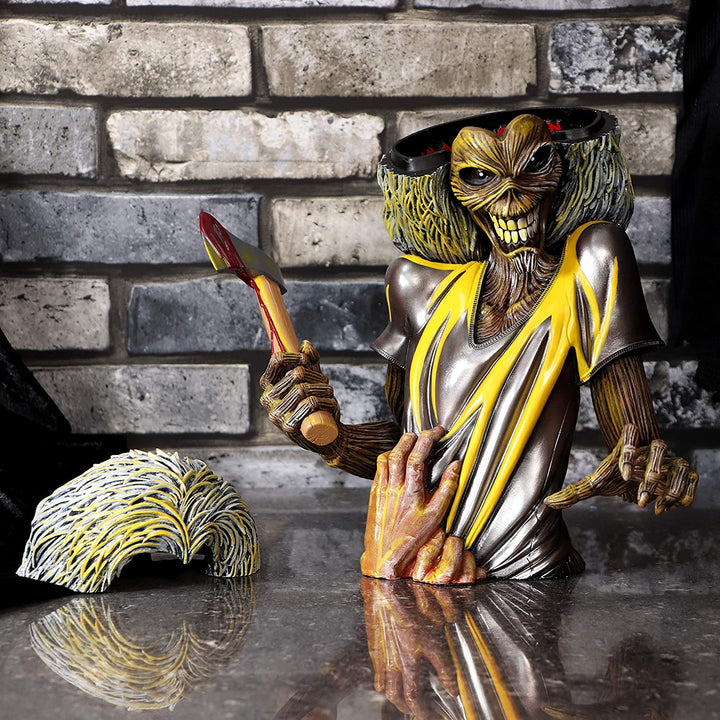 Nemesis Now Officially Licensed Iron Maiden The Killers Eddie Album Bust Box, Resin, Yellow, 30cm