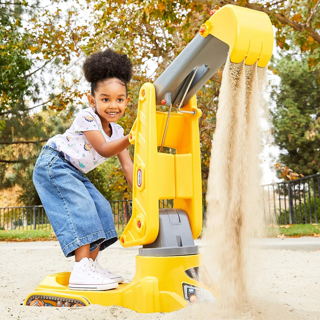 Little Tikes You Drive Excavator Sand Toy kids can sit, scoop and dump