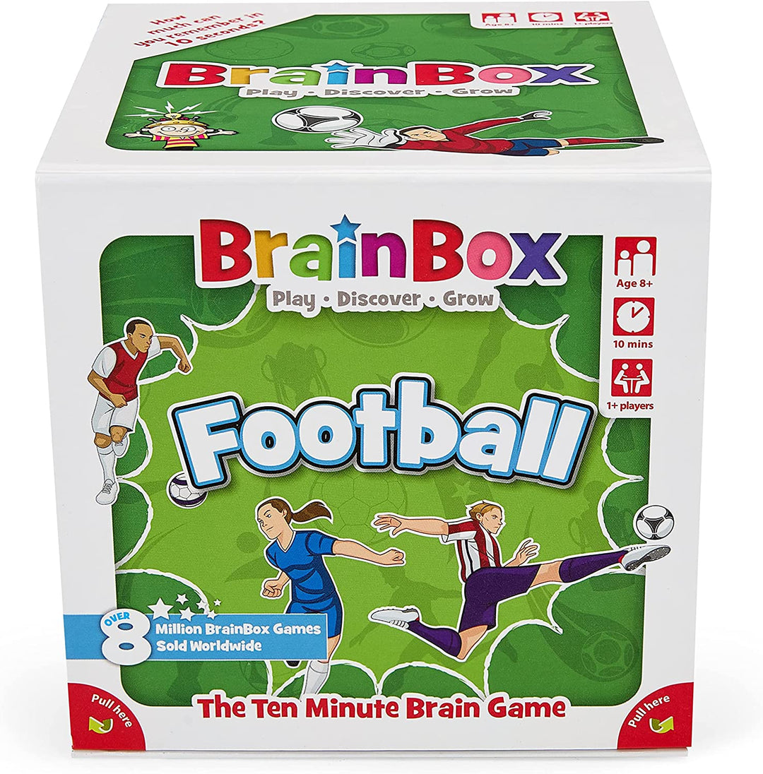 BrainBox Football Card Game | Memory & Observation | Ages 8+ (GREG124409)