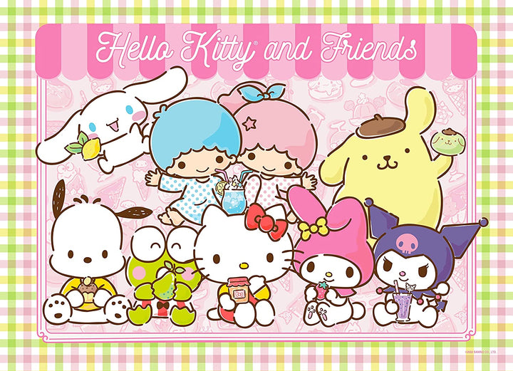 Hello Kitty® and Friends My Favorite Flavor 1000 Piece Jigsaw Puzzle | Collectible Puzzle Artwork Featuring Hello Kitty, Cinnamoroll, Keroppi | Officially-Licensed Hello Kitty Puzzle & Merchandise