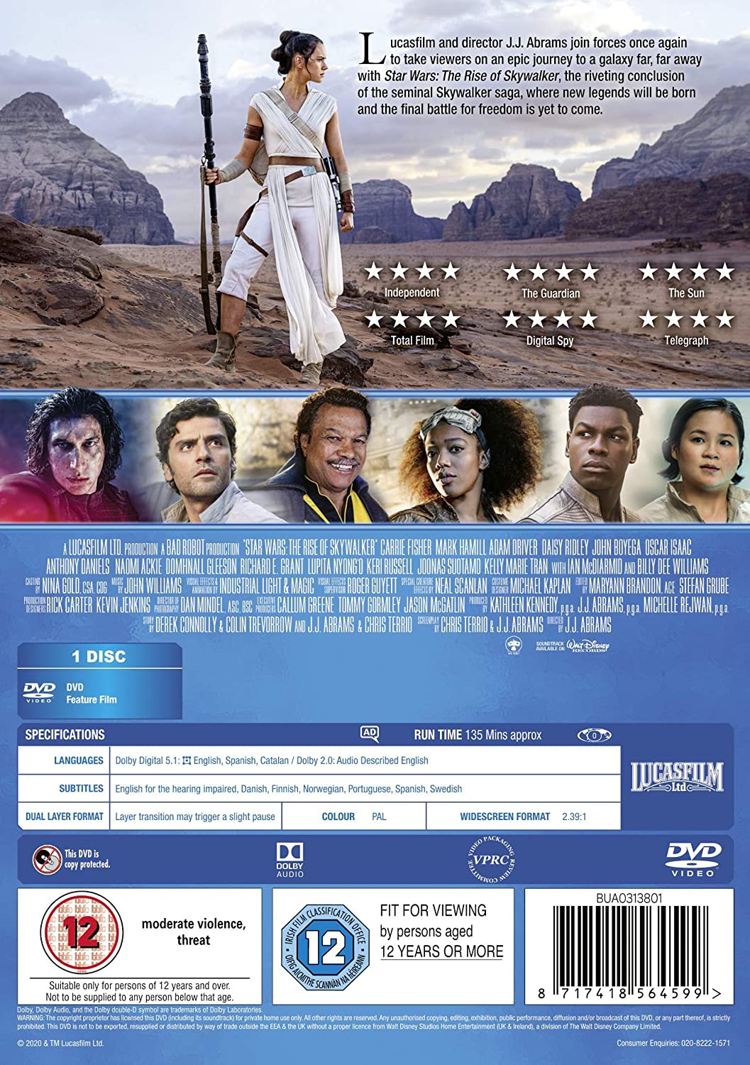 Star Wars: The Rise of Skywalker - Sci-fi Adventure [DVD] 2