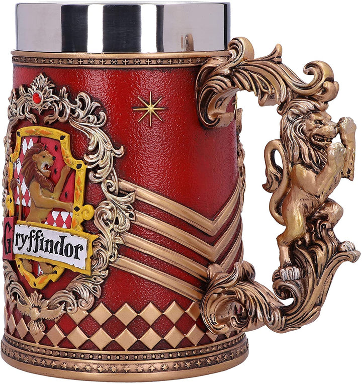 Harry Potter Gryffindor Hogwarts House Collectible Tankard, Red Gold, 1 Count (Pack of 1)