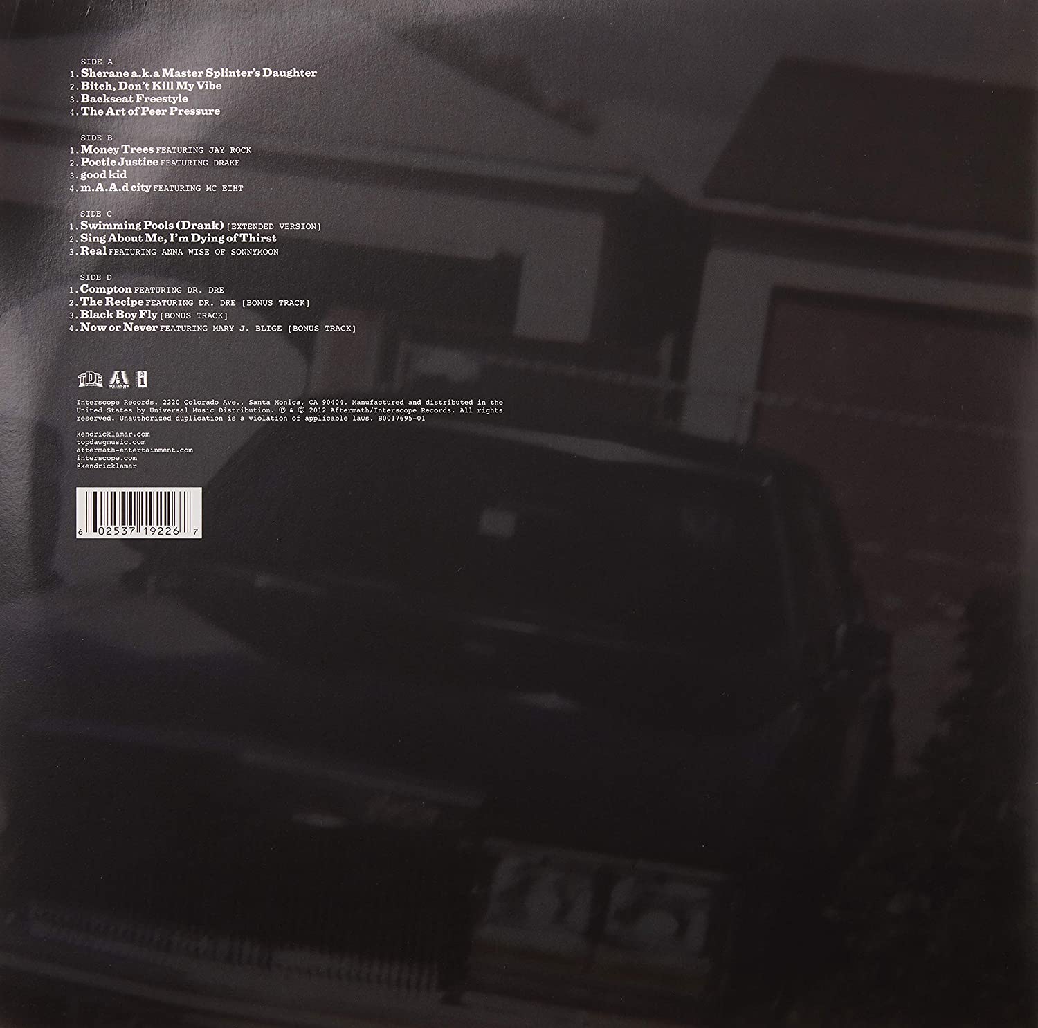 Kendrick Lamar - Good Kid Maad City [VINILE]