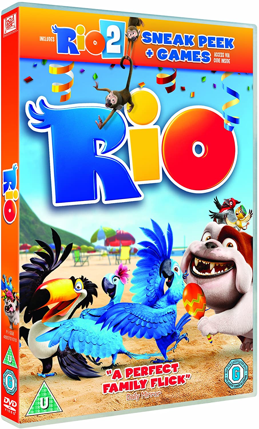 Rio (with Rio 2 sneak peek) - Comedy/Family [DVD]