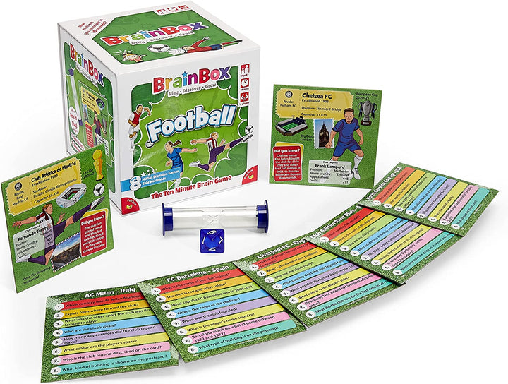 BrainBox Football Card Game | Memory & Observation | Ages 8+ (GREG124409)