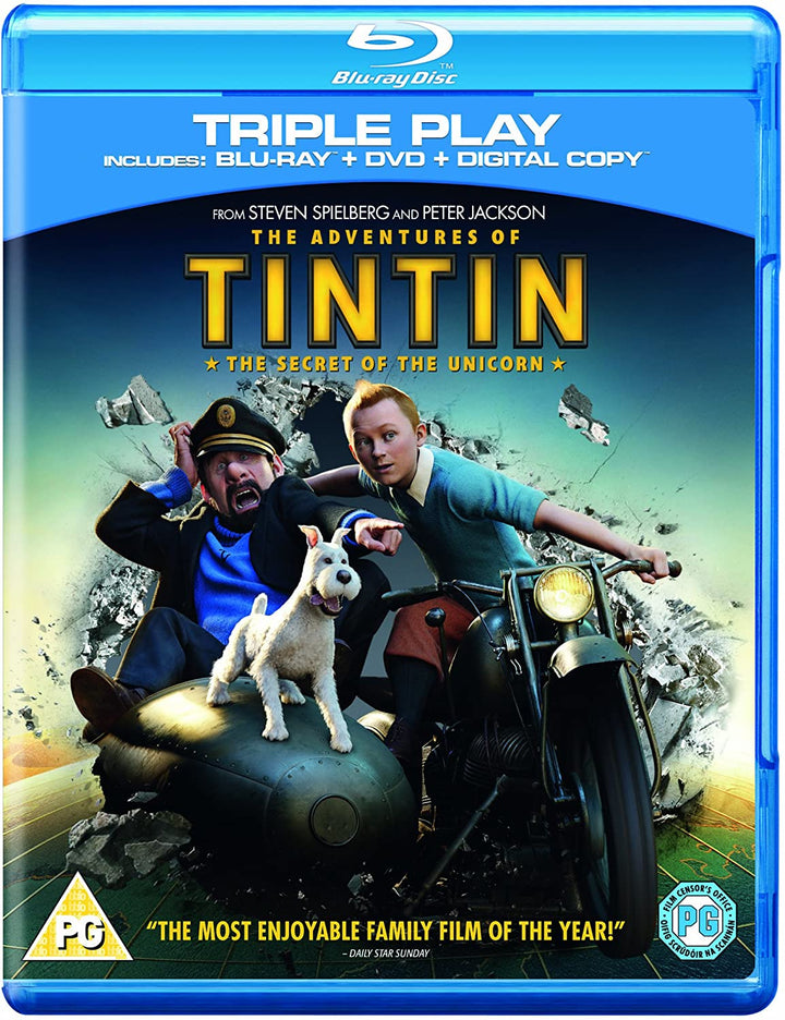 The Adventures of Tintin: The Secret Of The Unicorn - Triple Play [Blu-ray]