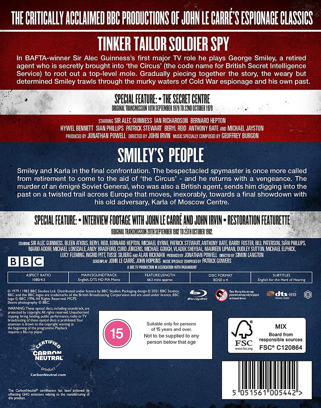 Tinker, Tailor, Soldier, Spy & Smiley's People [2021] [BLu-ray]