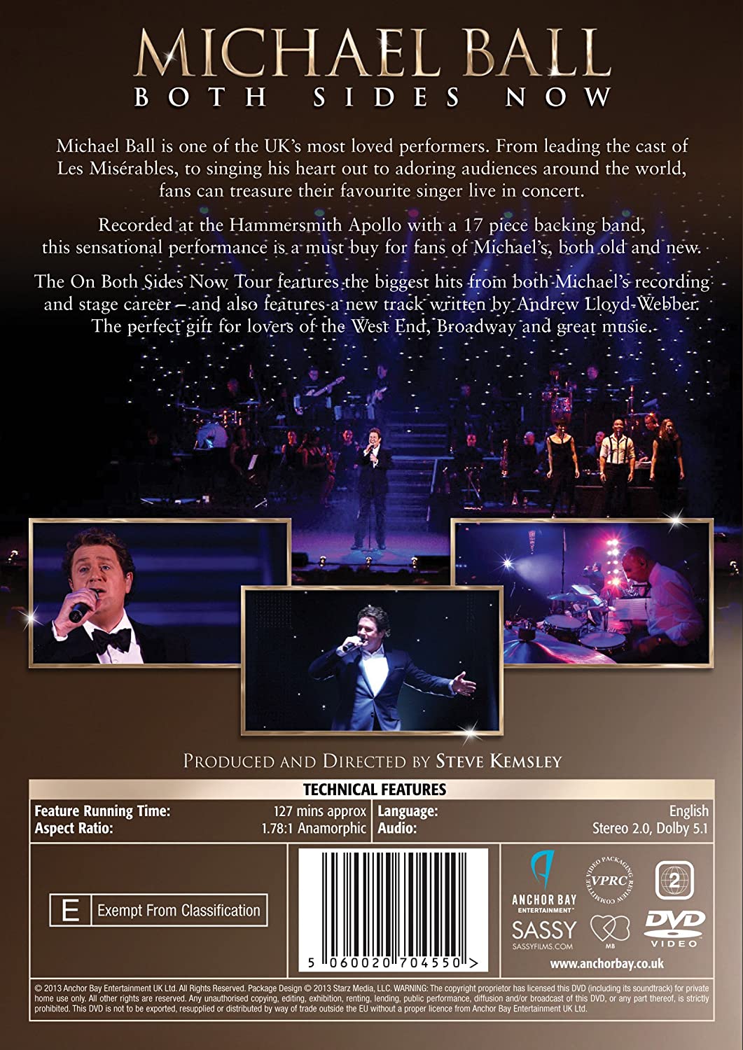 Michael Ball: Both Sides Now - Live Tour 2013 [DVD]