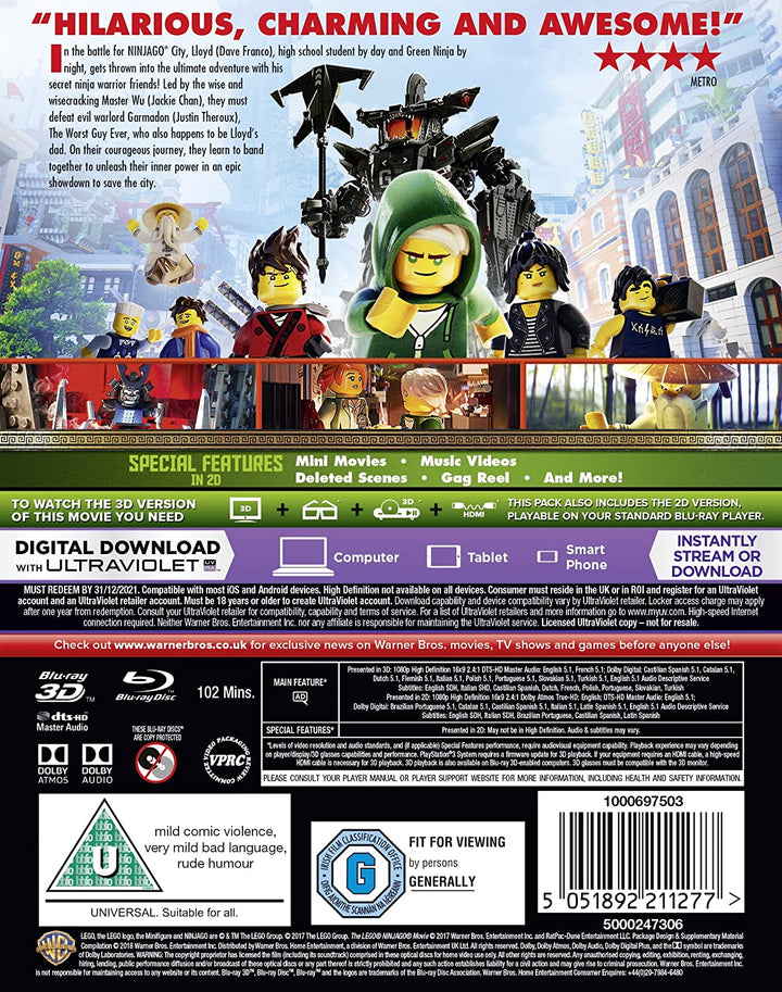 The Lego Ninjago Movie - Family/Comedy [Blu-Ray]