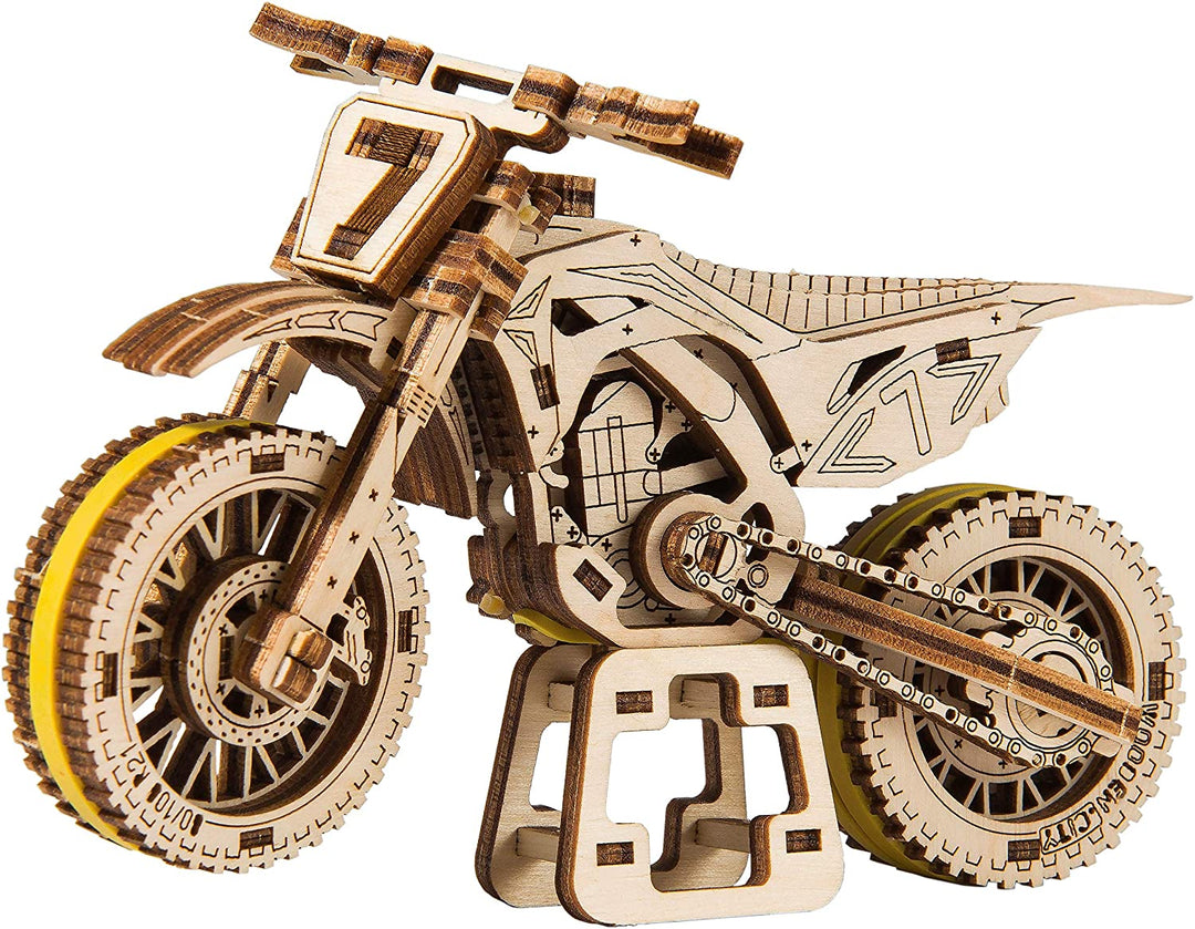 WoodenCity WR343 Wooden, Model, Motocycle, Wood