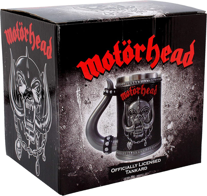 Nemesis Now B4121M8 Motorhead Tankard Mug 14cm Black, Resin w/Stainless Steel In