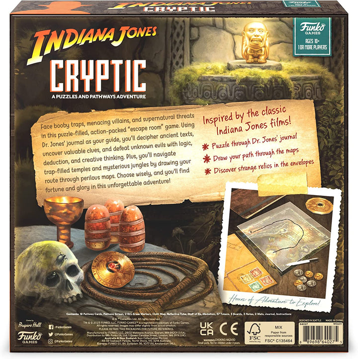 Indiana Jones Cryptic Board Game