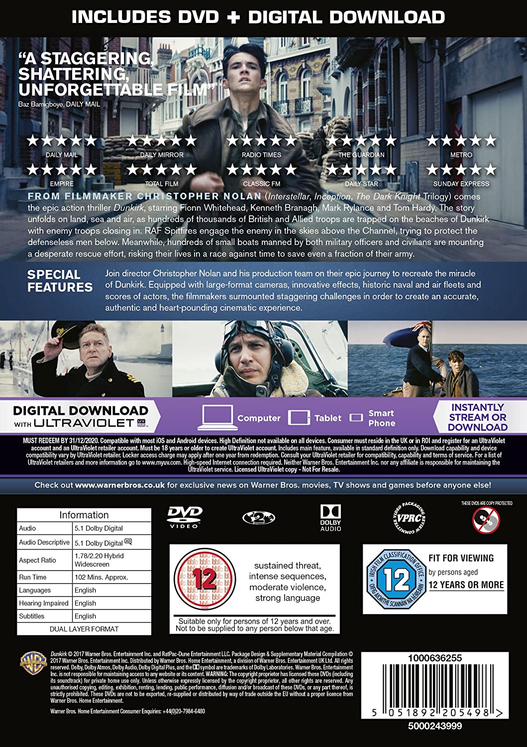 Dunkirk [2017] [DVD]