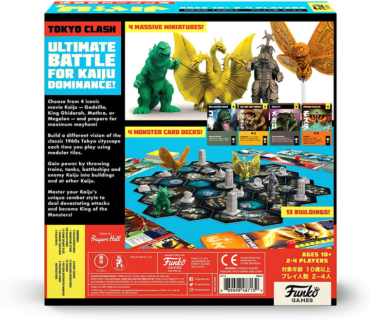 Funko 48713 Board Games Signature Godzilla Game, Multicolour