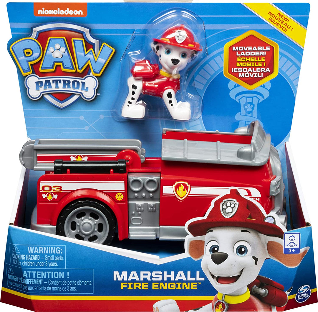 PAW Patrol 6054135 Marshall’s Fire Engine Vehicle with Collectible Figure