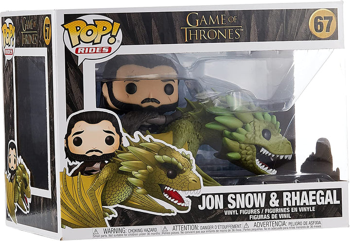 Game of Thrones Jon Snow &amp; Rhaegal Funko 44448 Pop! Vinyle #67