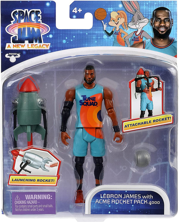 Space Jam 2: A New Legacy Official Collectable 5 Inch Articulated Action Figure: LeBron James and ACME Rocket Pack Accessories