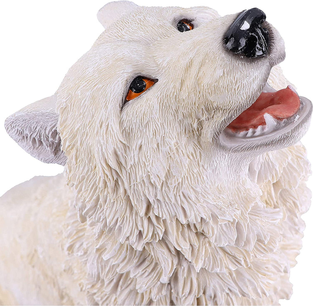 Nemesis Now Storms Cry Howling White Wolf Figure 41.5cm