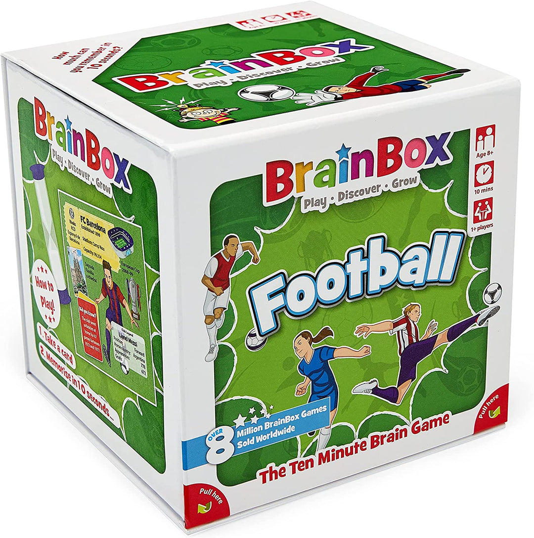 BrainBox Football Card Game | Memory & Observation | Ages 8+ (GREG124409)