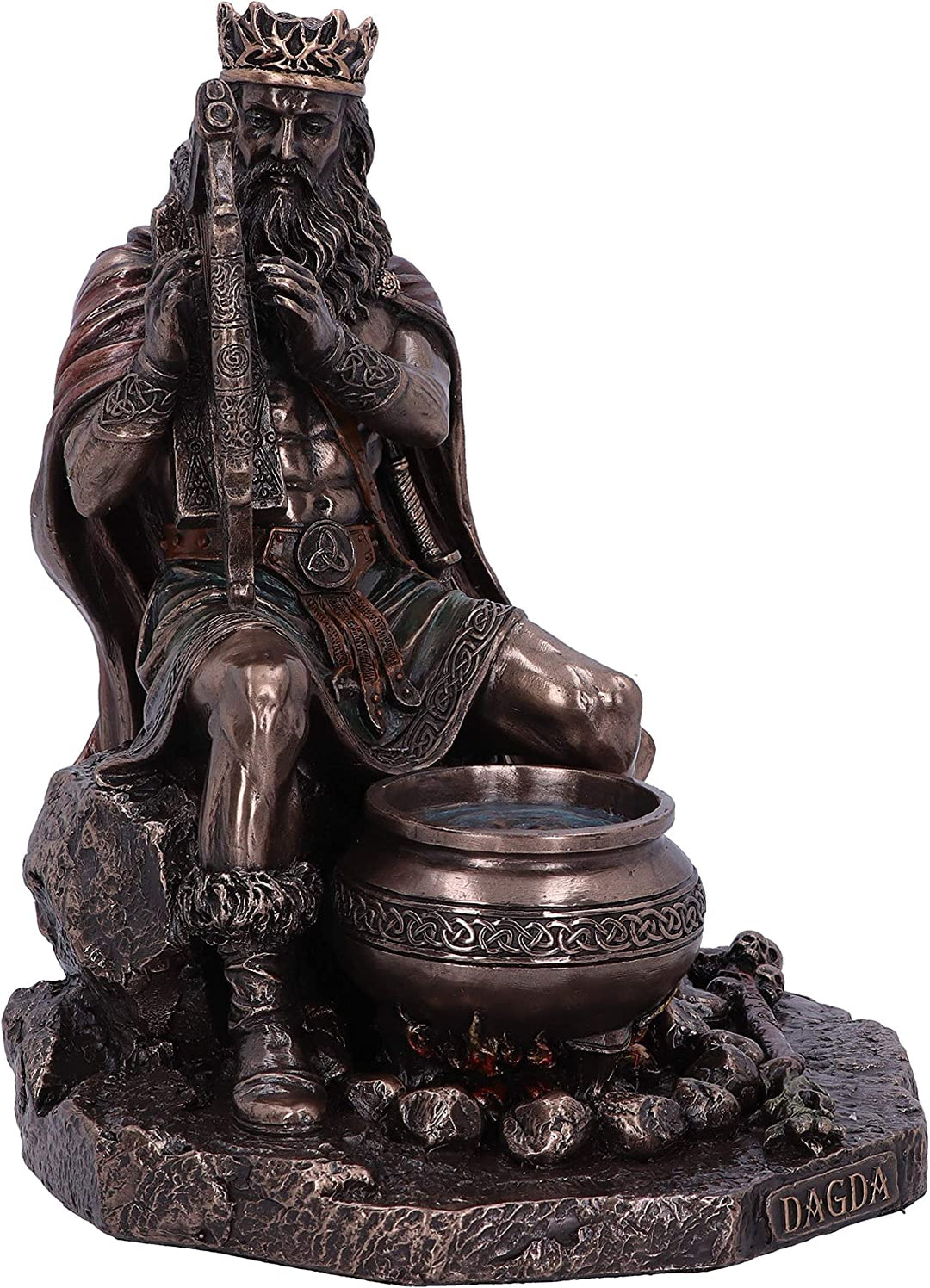 Nemesis Now Bronze Dagda King of Tuatha De Danann, Bronze, 18.5cm