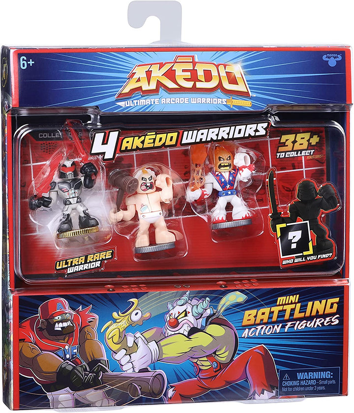 Akedo 14252 Ultimate Arcade Warrior Collector Pack Mini Battling Action Figures