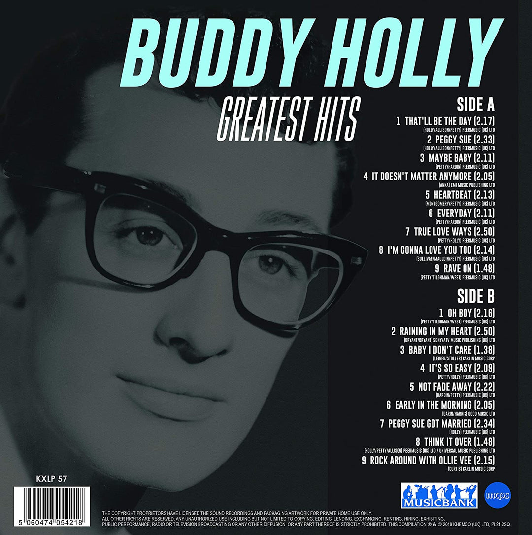 Buddy Holly-Greatest Hits Record, Label: Musicbank [Vinyl]