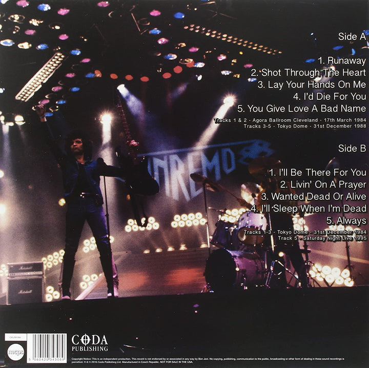 BON JOVI - GREATEST HITS LIVE ON AIR - LIMITED EDITION ON WHITE VINYL [VINYL]