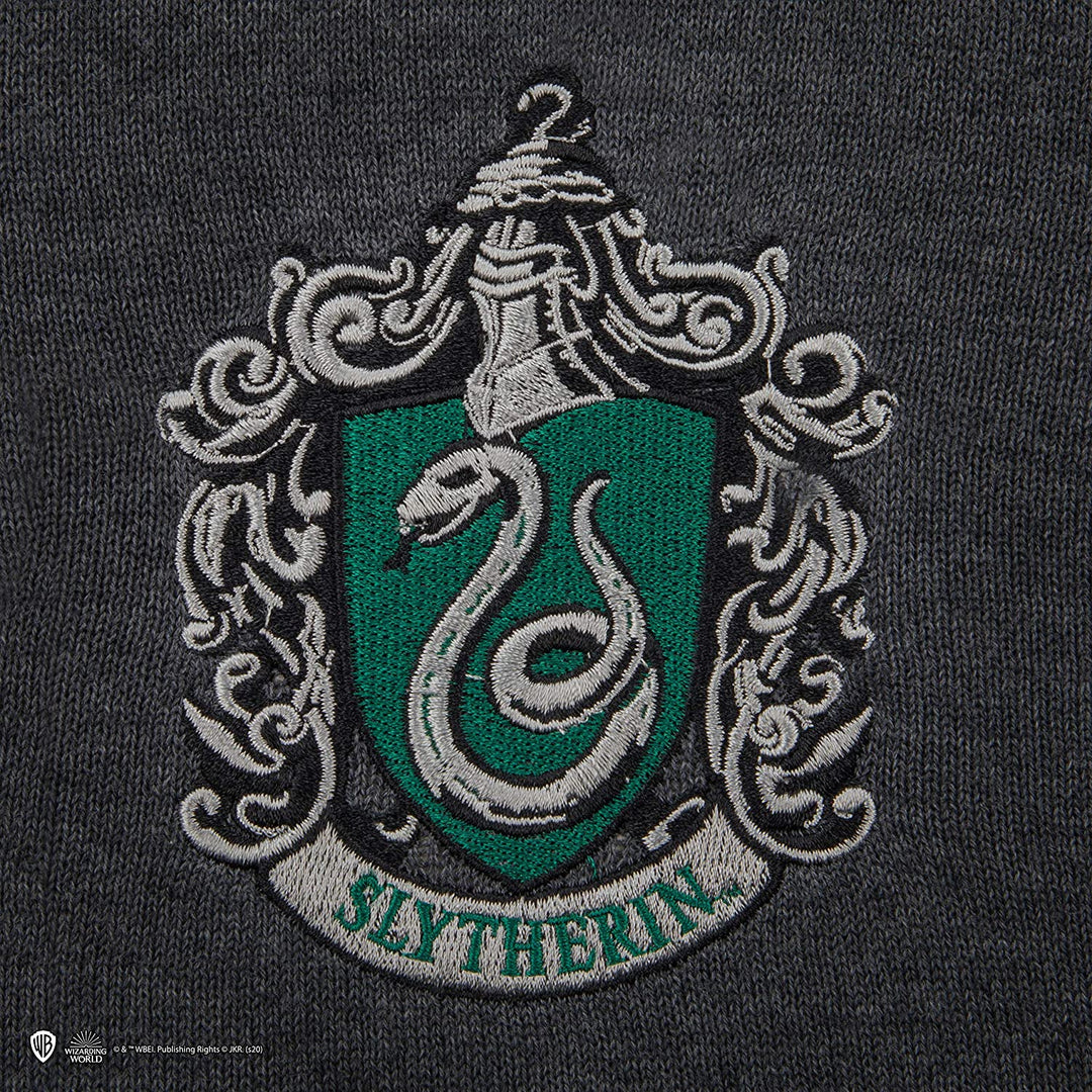 Cinereplicas - Harry Potter - Pull Hogwarts - V-Neck Grey - Slytherin - Large