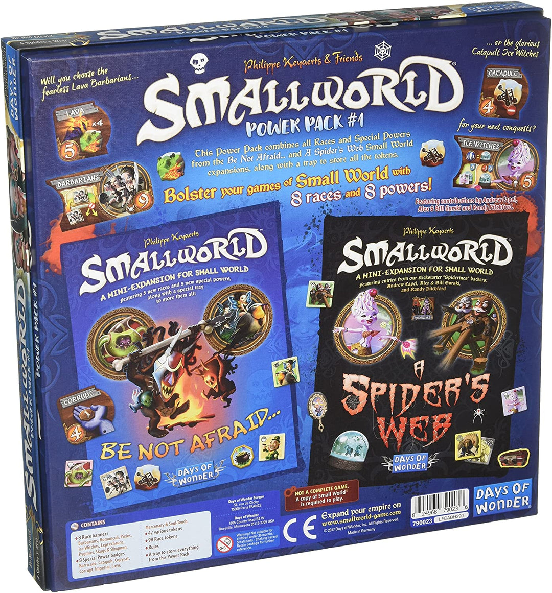 Days of Wonder | Small World Race Collection: Be Not Afraid & A Spider Web | Board Game