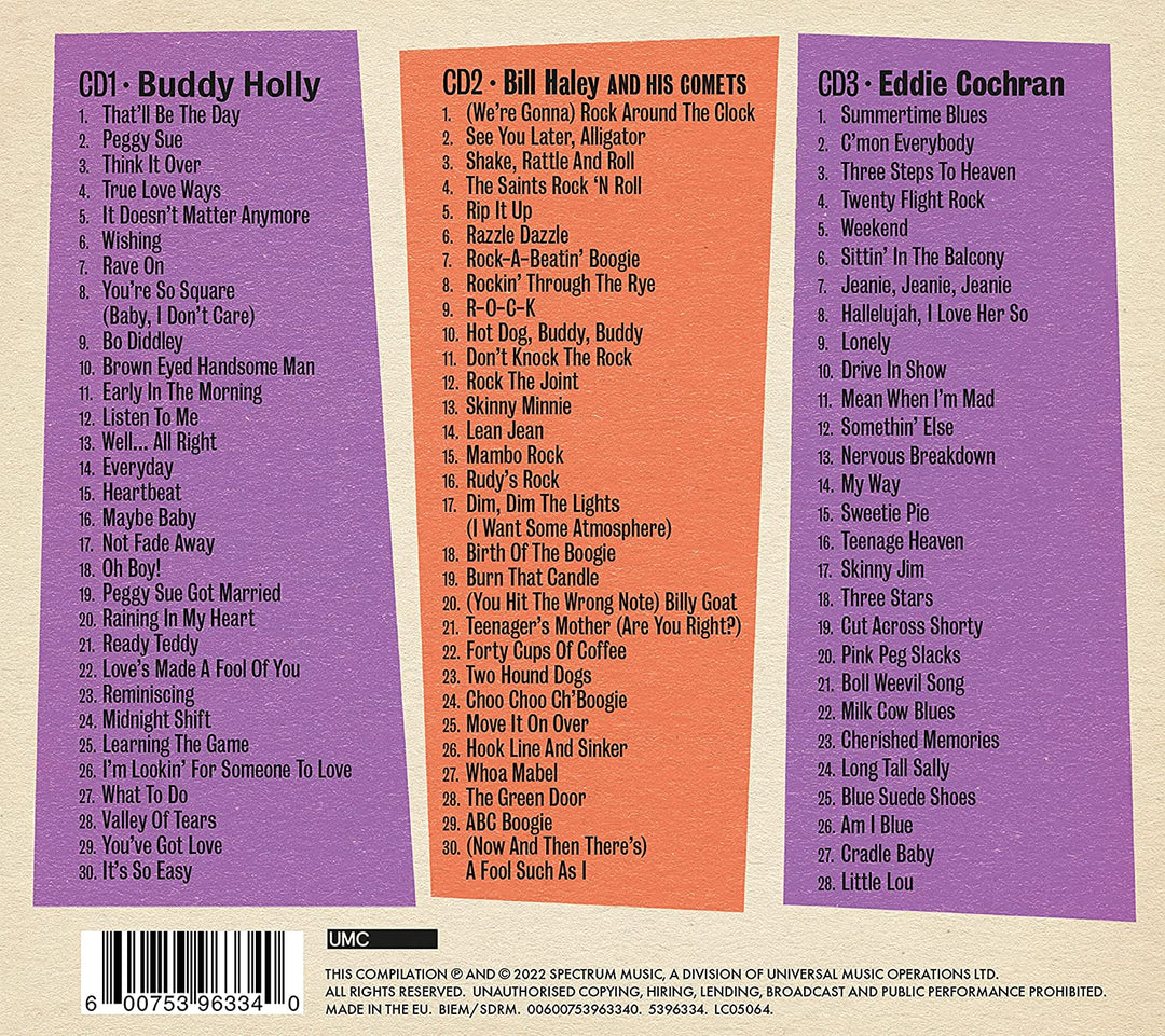 Dreamboats & Petticoats presents... Buddy Holly, Bill Haley & Eddie Cochran [Audio CD]