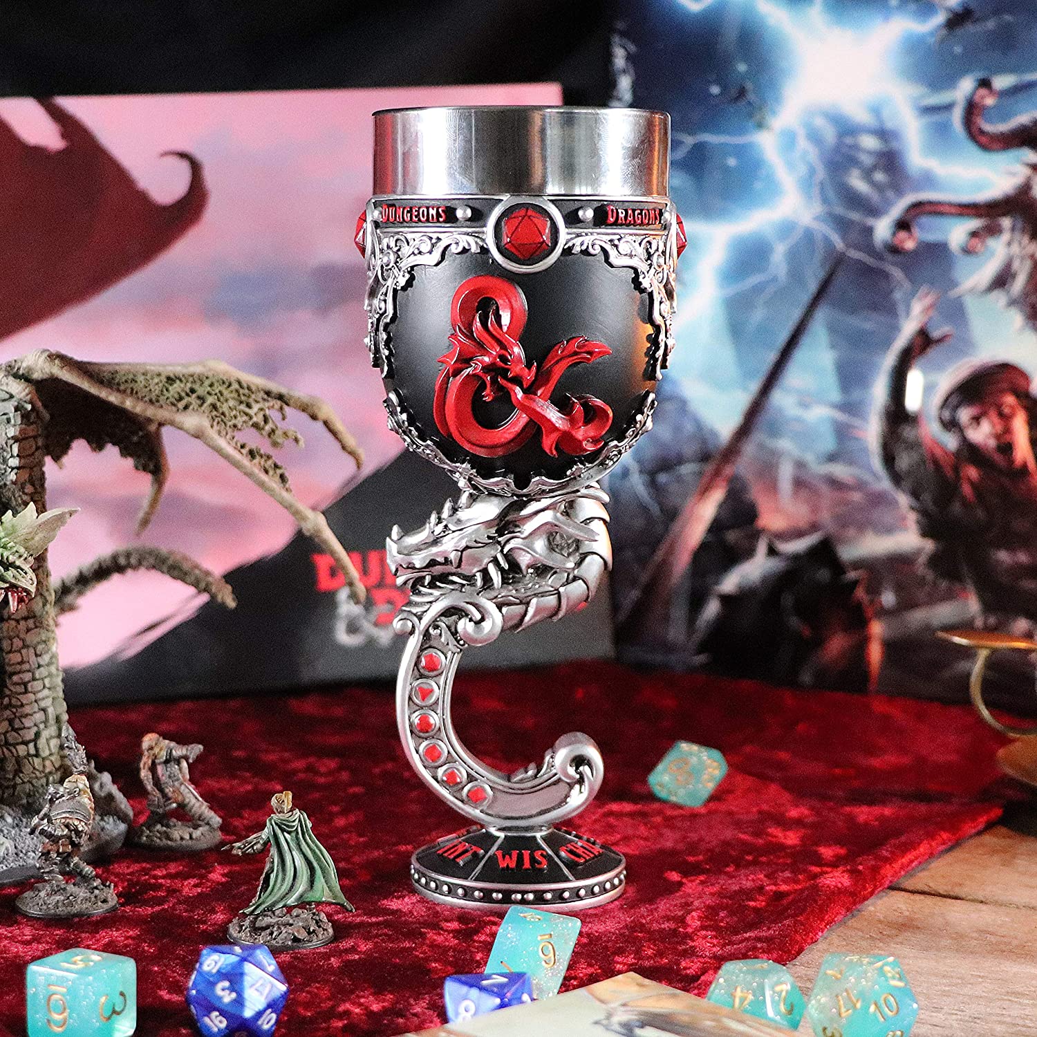 Nemesis Now Dungeons & Dragons D20 Goblet Resin Fantasy Collectible
