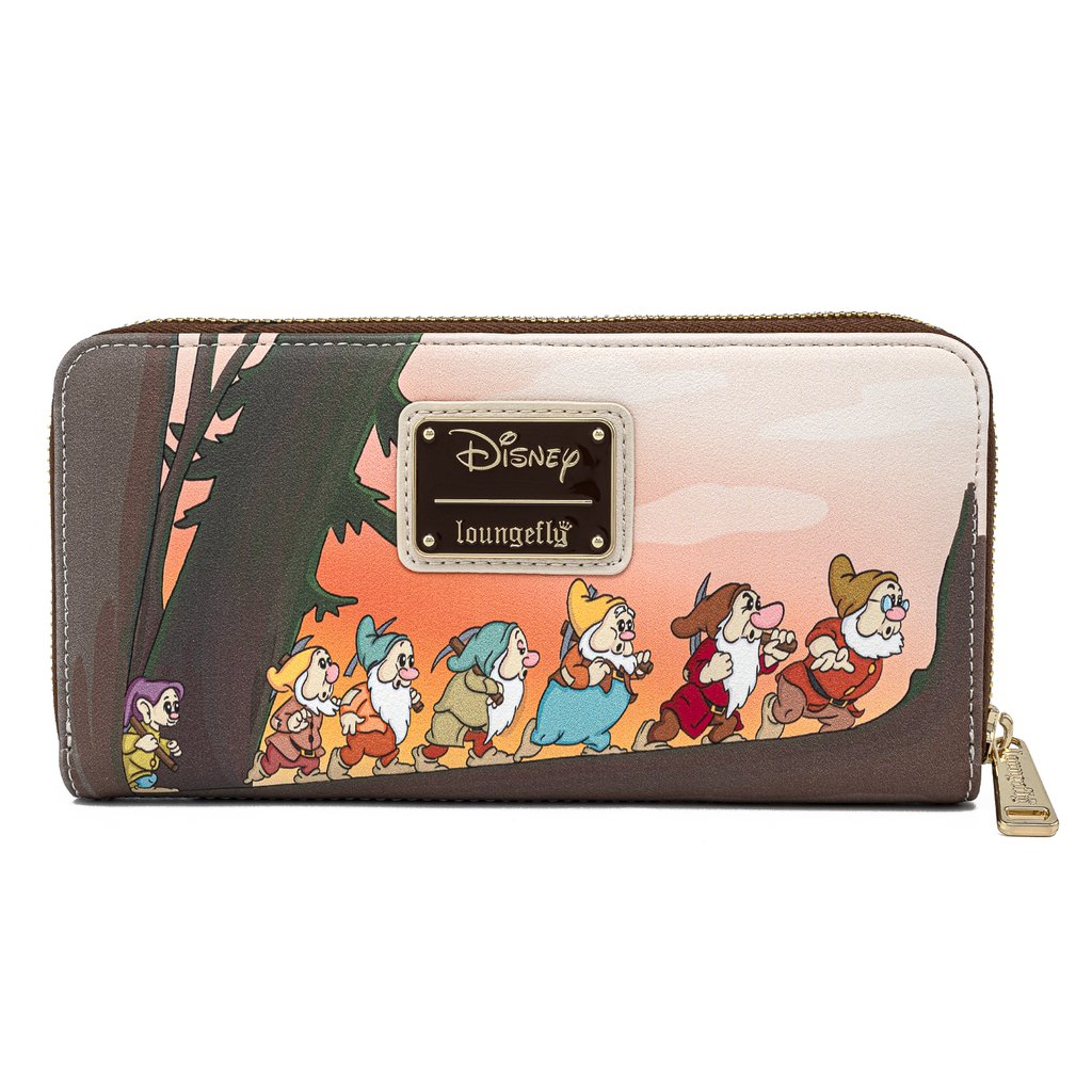 Loungefly Disney Snow White and The Seven Dwarfs Multi Scene Purse / Wallet