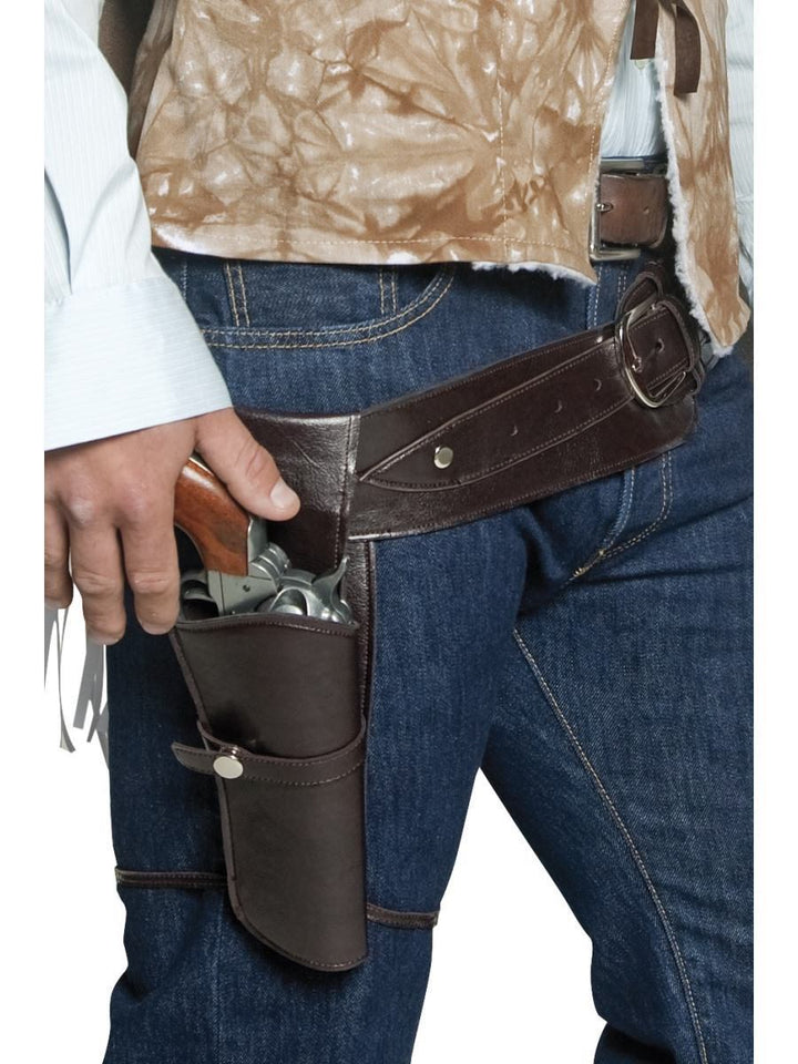 Smiffys Western Wandering Gunman Belt & Holster Accessory (Unisex)